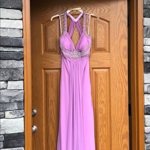 Dave & Johnny by Laura Ryner lavender prom dress